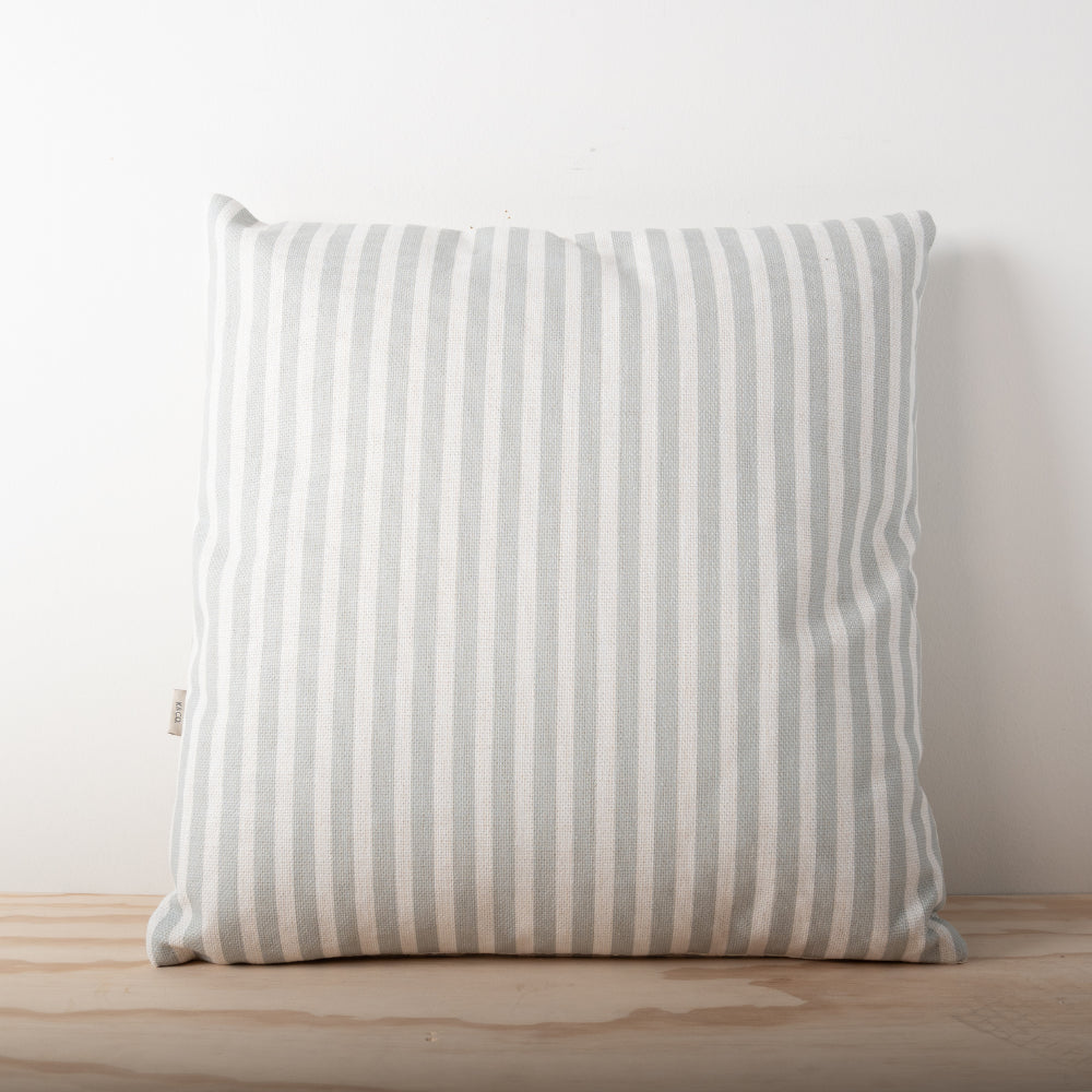 K&Co Printed Cushion - Green Stripe